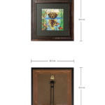 Framed Bear Underwater Embroidery Wall Art