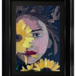 Framed Embroidered Portrait Wall Art