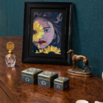 Framed Embroidered Portrait Wall Art