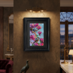 Framed Floral Bird Wall Art