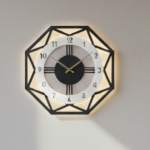 Geometric Octagonal Wall Clock