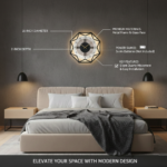 Geometric Octagonal Wall Clock