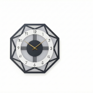 Geometric Octagonal Wall Clock