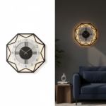 Geometric Octagonal Wall Clock