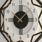 Geometric Octagonal Wall Clock