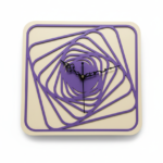 Geometric Spiral Wall Clock
