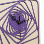 Geometric Spiral Wall Clock
