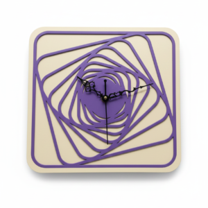Geometric Spiral Wall Clock