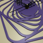 Geometric Spiral Wall Clock