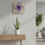 Geometric Spiral Wall Clock