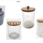 Glass Storage Jars with Wooden Lids