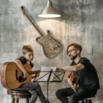 Guitar-Shaped Musical Wall Art