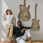 Guitar-Shaped Musical Wall Art