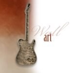 Guitar-Shaped Musical Wall Art
