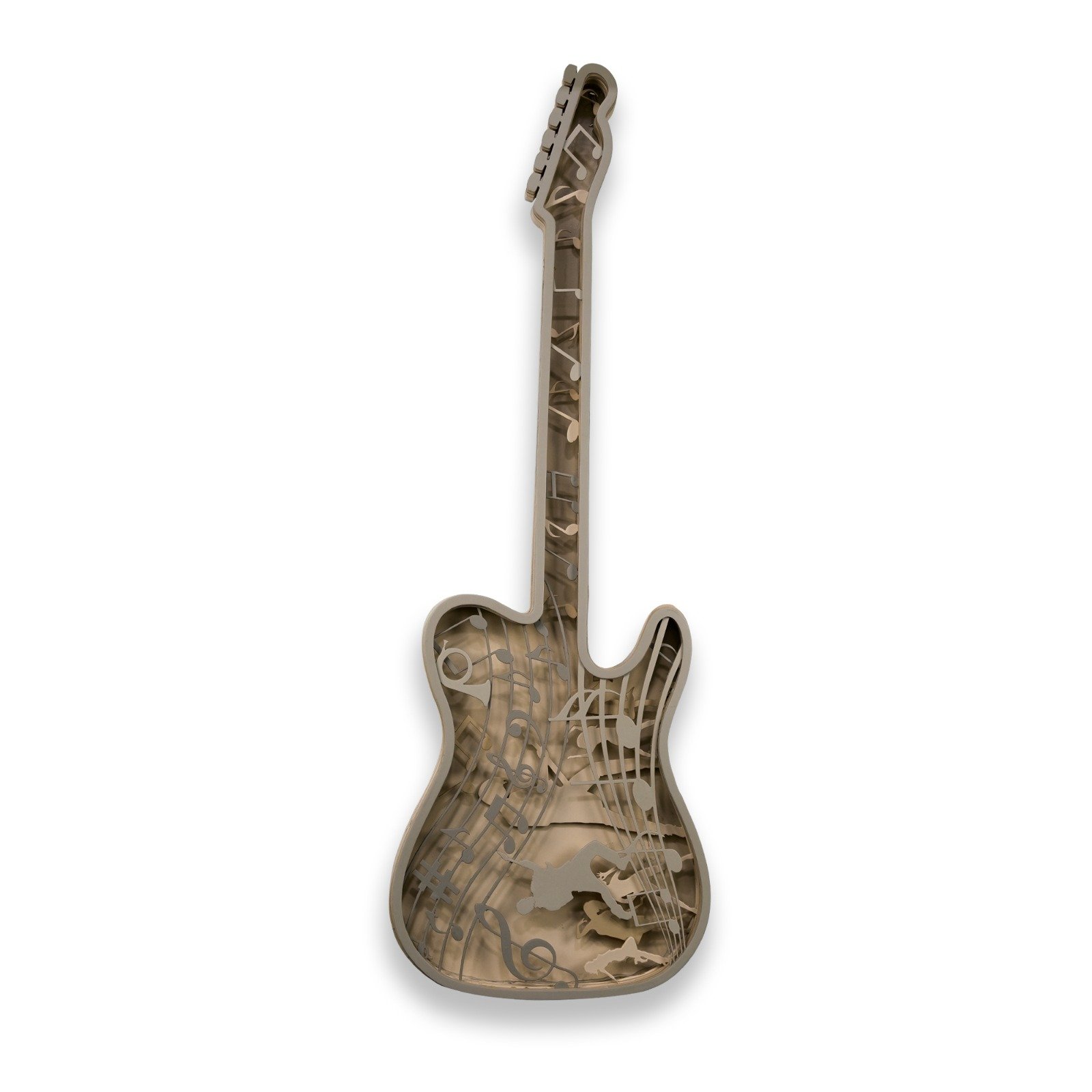 Guitar-Shaped Musical Wall Art