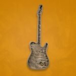 Guitar-Shaped Musical Wall Art