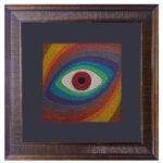 Handcrafted Embroidered Eye Wall Art