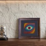 Handcrafted Embroidered Eye Wall Art