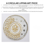 Handcrafted Gold & White Ganesha Decorative Wall Plate