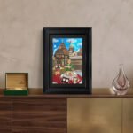 Handcrafted Temple-Inspired Embroidery Wall Art