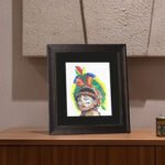 Handcrafted Tribal Portrait Embroidery Wall Art