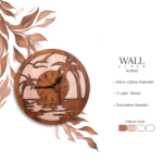 Handcrafted Wooden Tropical Sunset Wall Clock