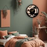 Handcrafted Wooden Tropical Sunset Wall Clock