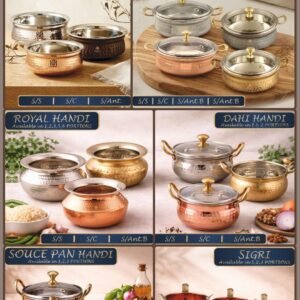 Handi Collection – Traditional Indian Cookware in Premium Metal Finishes