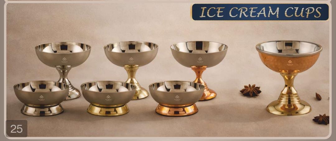 Ice Cream Cups – Premium Metal Dessert Serving Cups