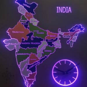 India Map Wall Clock