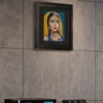 Intricately Embroidered Indian Portrait Wall Art
