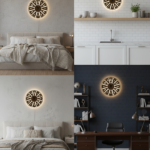 LED Backlit Radial Wall Clock