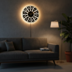 LED Backlit Radial Wall Clock