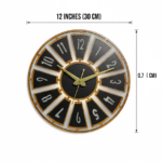 LED Backlit Radial Wall Clock