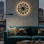 LED Backlit Radial Wall Clock