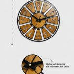 LED Backlit Radial Wall Clock