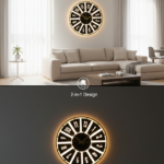 LED Backlit Radial Wall Clock