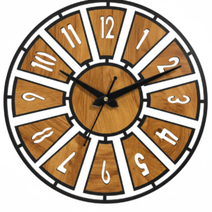 LED Backlit Radial Wall Clock