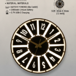 LED Backlit Radial Wall Clock
