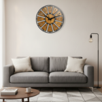 LED Backlit Radial Wall Clock