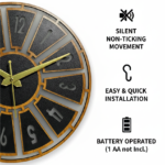 LED Backlit Radial Wall Clock