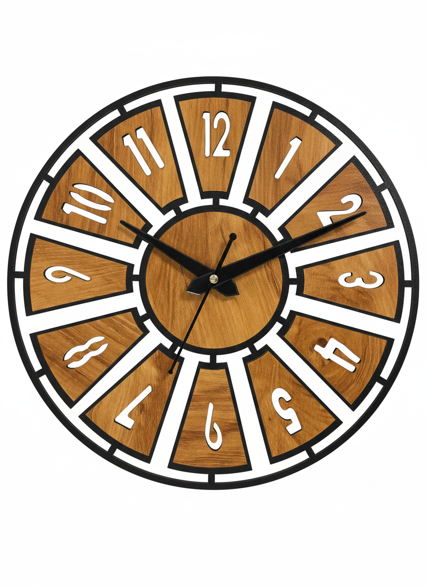 LED Backlit Radial Wall Clock