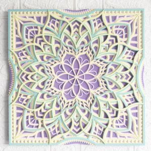 Layered Geometric Mandala Wall Art