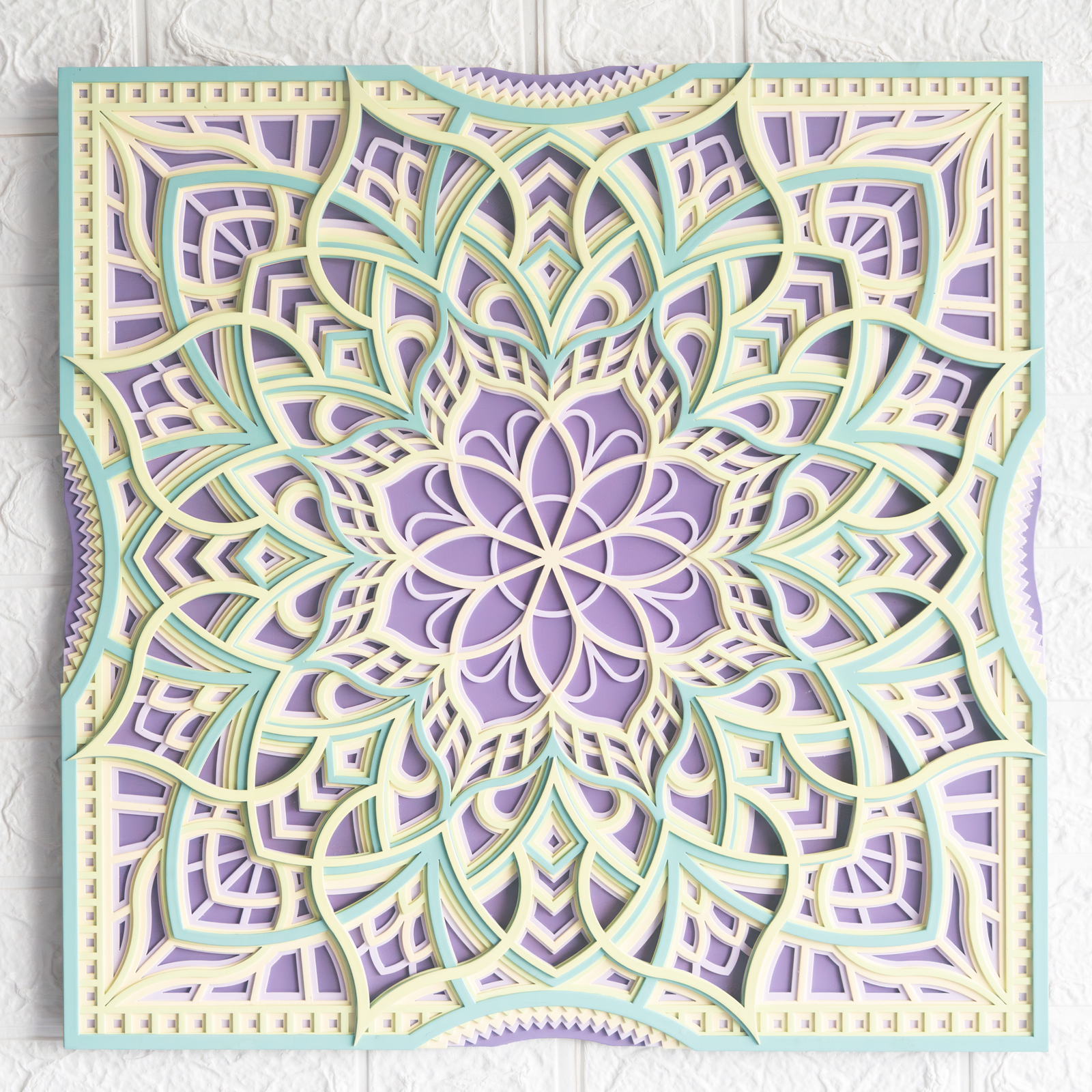 Layered Geometric Mandala Wall Art