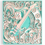 Layered Guitar & Musical Art Wall Décor