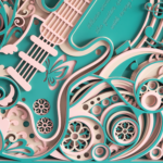 Layered Guitar & Musical Art Wall Décor
