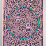 Layered Ornamental Peacock Wall Art