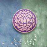 Lotus Mandala Decorative Round Panel