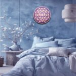 Lotus Mandala Decorative Round Panel
