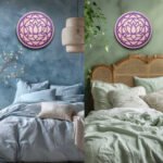Lotus Mandala Decorative Round Panel